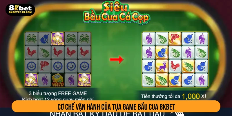 Cơ chế vận hành của tựa game bầu cua 8KBET