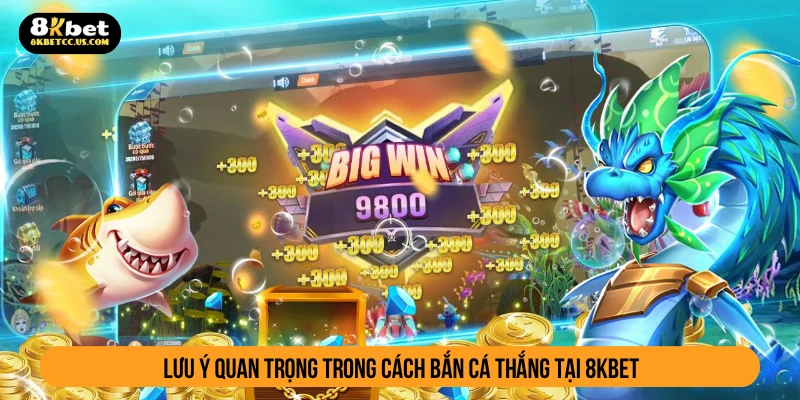 Lưu ý quan trọng trong cách bắn cá thắng tại 8KBET